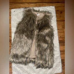 Merona Faux Fur Vest